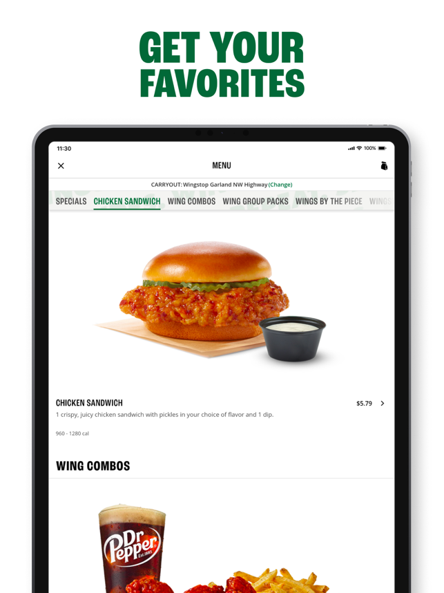 ‎Wingstop Screenshot