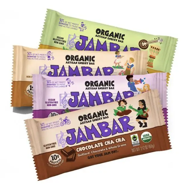 JAMBAR Organic Artisan Energy Bars Now available at Select California and Hawaii Whole Food Stores 2 JAMBARs Organic