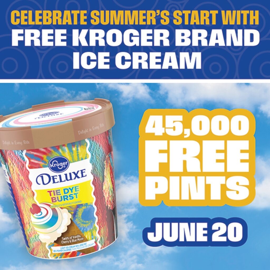 Kroger Kicks Off Summer with 45,000 Pints of Free Ice Cream 2 Kroger Summer Solstice2 free ice cream