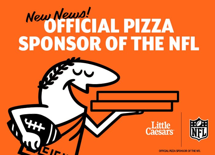 Little Caesars Offers 20 Years of Free Pizza in an Anniversary Giveaway 4 litllecaesars nfl announcement