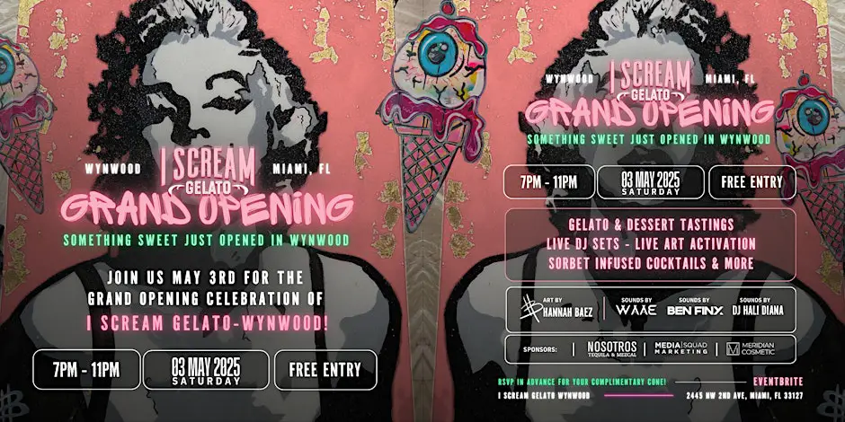 I Scream Gelato Launches Wynwood Location: Miami's F1 Week Gets a Flavorful Boost 2 i scream gelato grand opening wynwood images original 20250428 151727.20250428 151727